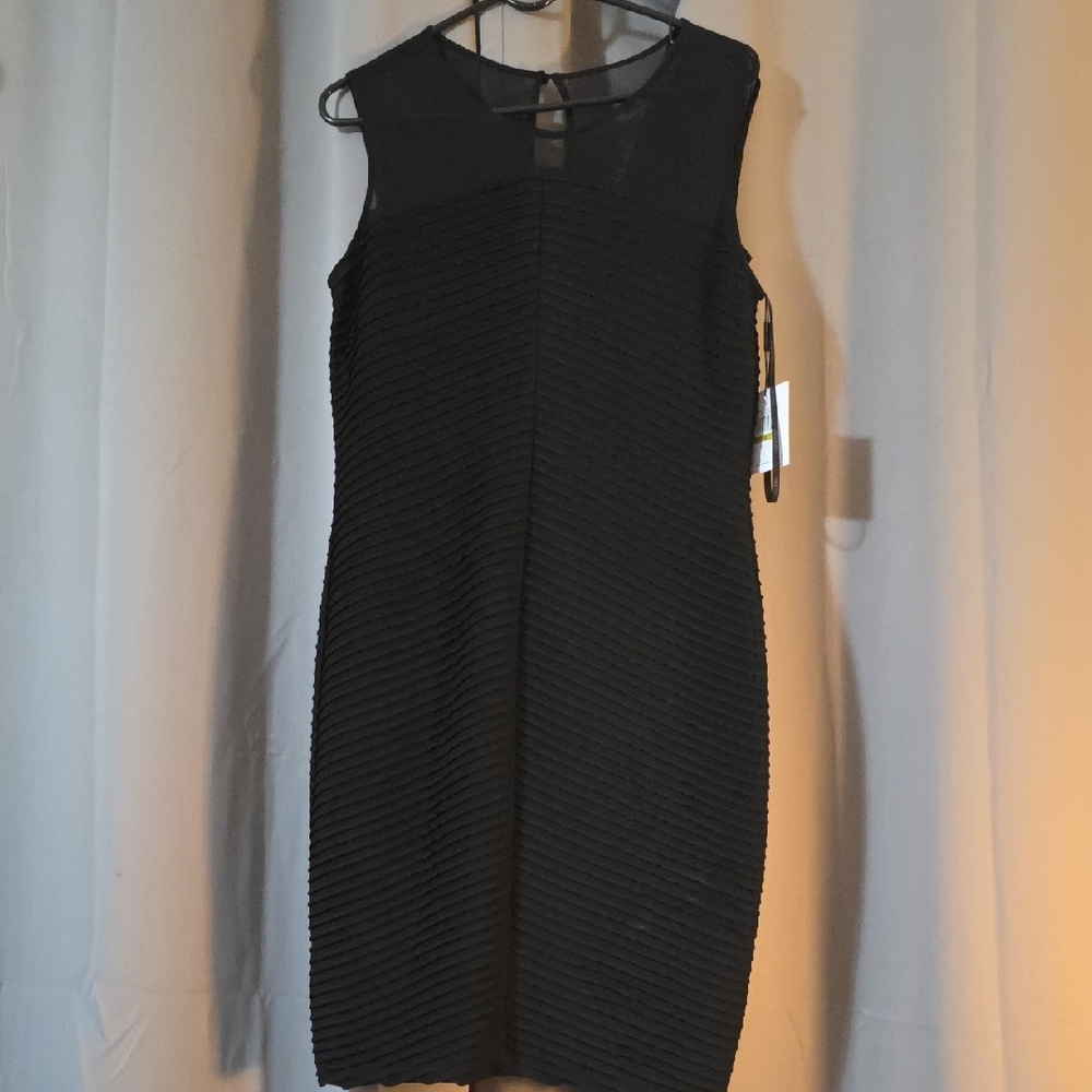 Calvin Klein Black Sleeveless Mini Dress